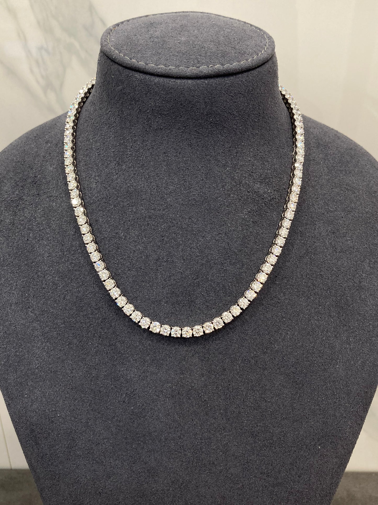 25PT EACH ROUND DIAMOND FULL NECKLACE (CTA1300)