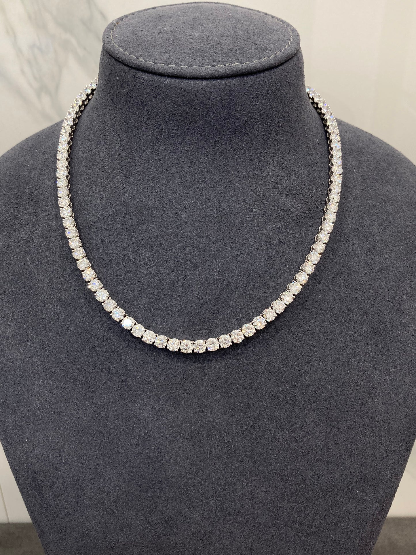 30PT EACH ROUND DIAMOND FULL NECKLACE  (CTA1299)