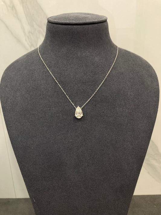 2CT PEAR DIAMOND PENDANT (ARJS3145)