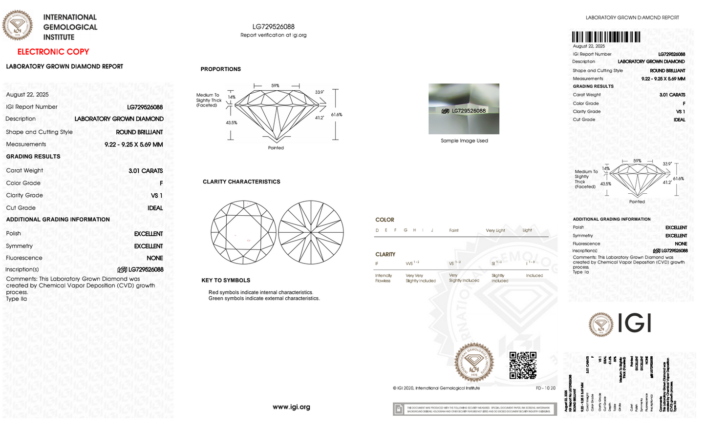 ROUND 3 CARAT EACH STUDS (ARJS3065)