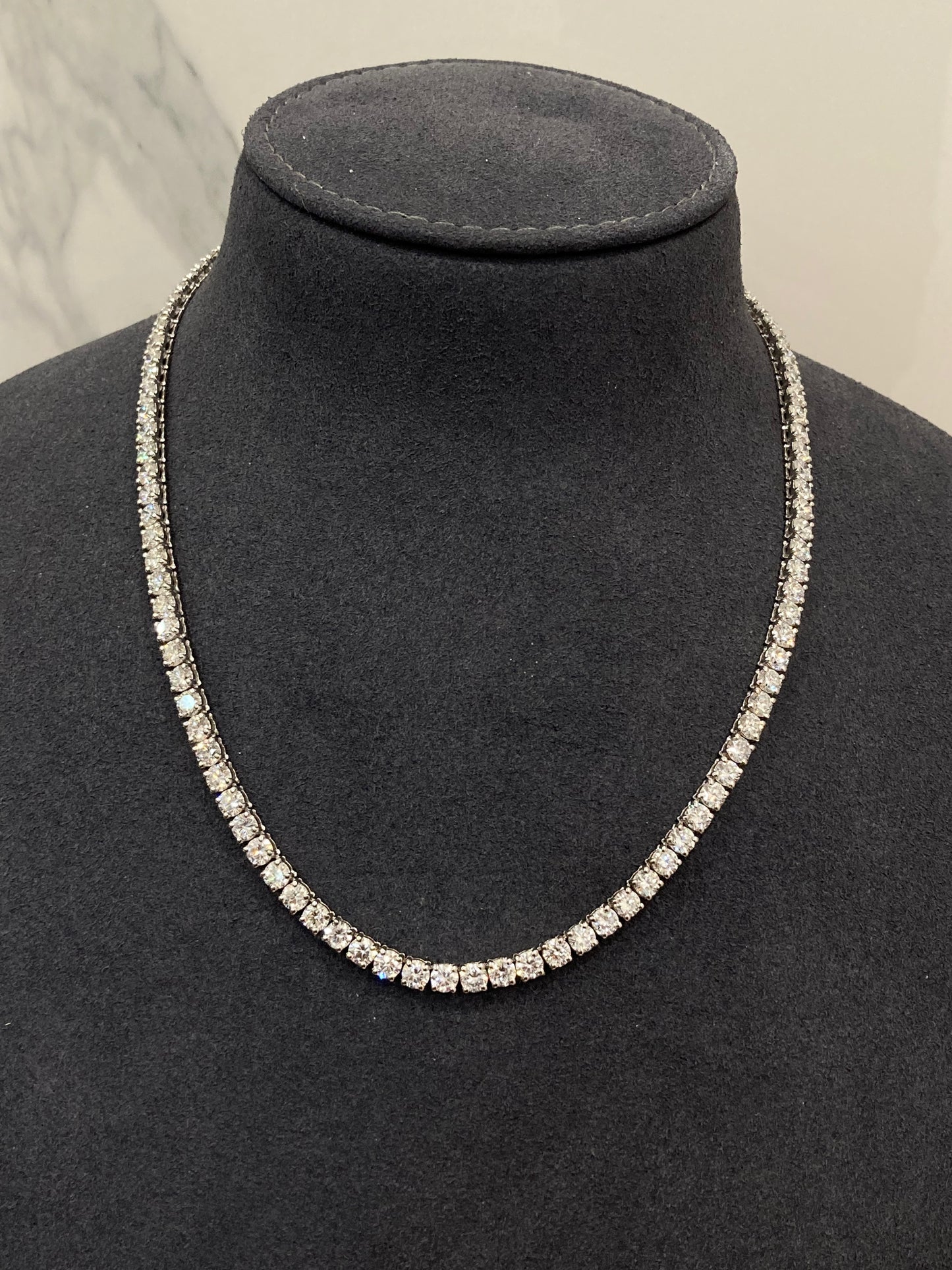 20PT ROUND FULL DIAMOND NECKLACE (ARJS3140)