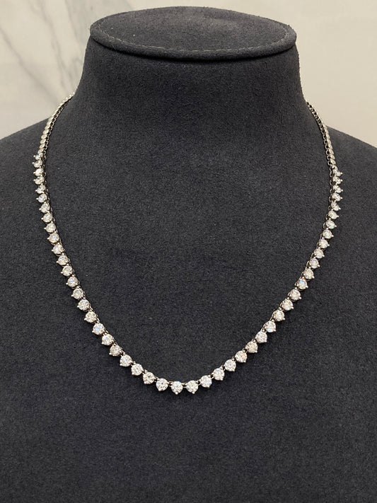 15PT ROUND DIAMOND HALF 3PRONG NECKLACE