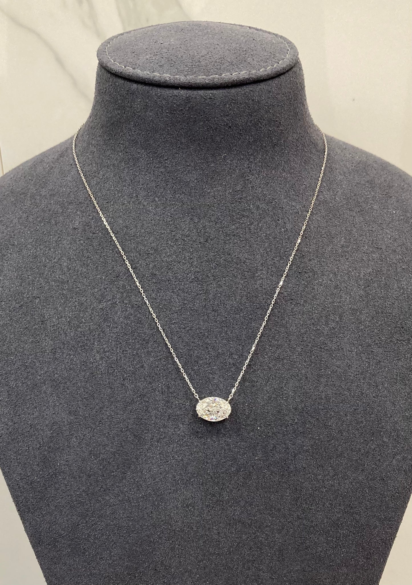 4CT OVAL DIAMOND PENDANT  (CTA1289)