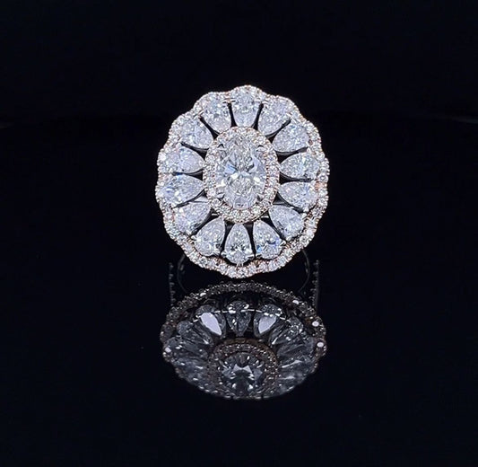 1.5 CARAT FLOWER SHAPE RING  (SJR57275)
