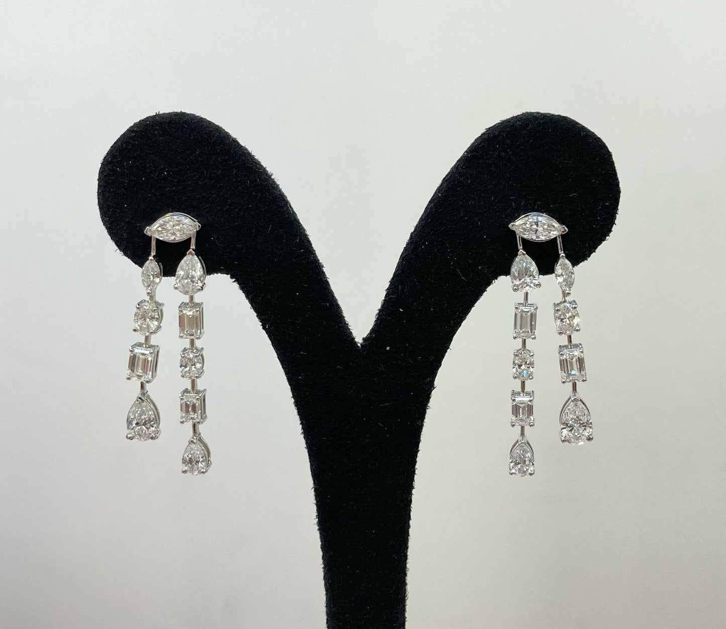 MARQUISE WITH MIX SHAPE DROP EARRING (CTA1281)