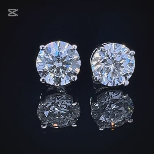 ROUND 3 CARAT EACH STUDS (ARJS3065)