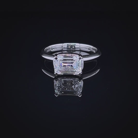 2 Carat Emerald Diamond Ring (ARJS2820)