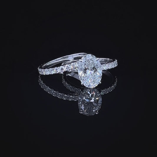 3 Carat Oval twin ring (ARJS3053)