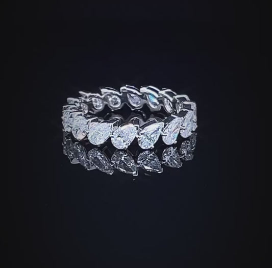 15PT PEAR FULL ETERNITY BAND (CTA1298)