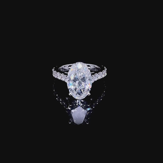 5CT OVAL RING WITH SIDE DIAMOND (ARJS3235)