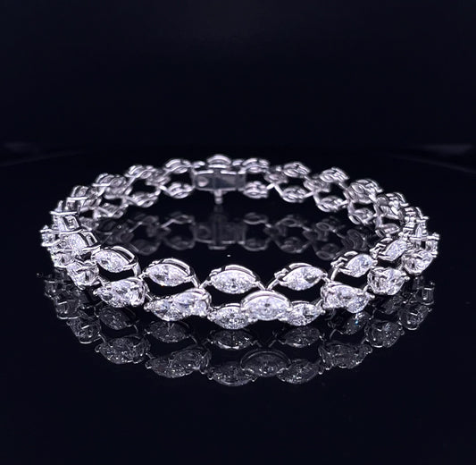 PEAR & MQ 3LINE BRACELET (ARJS3149)