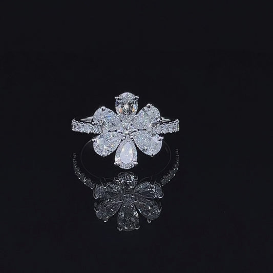 0.30 Carat Pear Diamond Ring ARJS2815