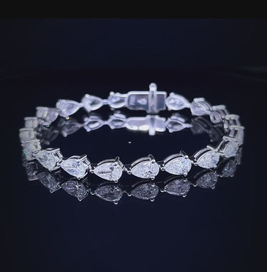 50PT EACH PEAR DIAMOND BRACELET (ARJS3127)