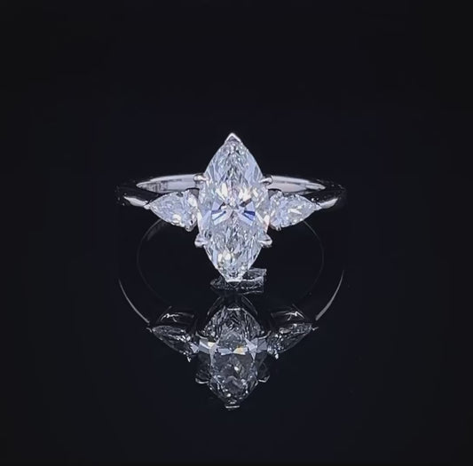 1.52CT MARQUISE TRIOLOGY RING (CTA1295)
