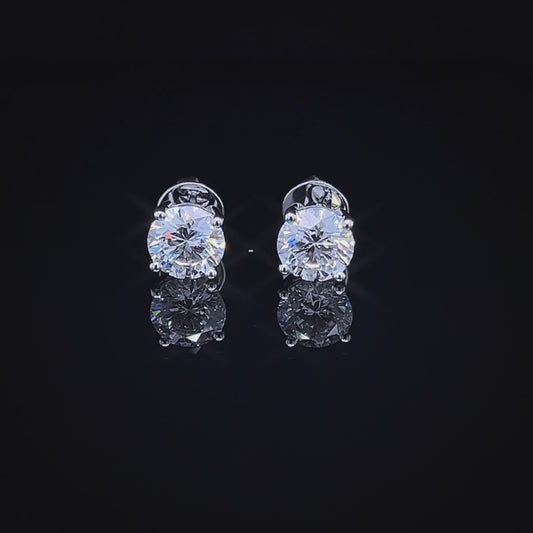 1.50 CARAT ROUND DIAMOND STUDS (ARJS2875)