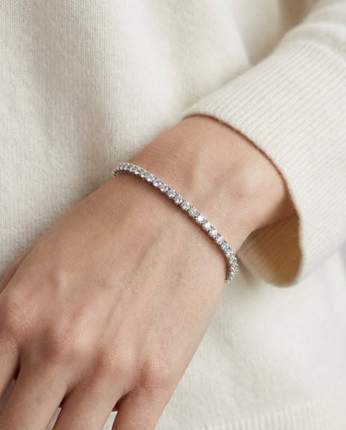 20 Pointer Round Tennis Bracelet (ARJS3315)