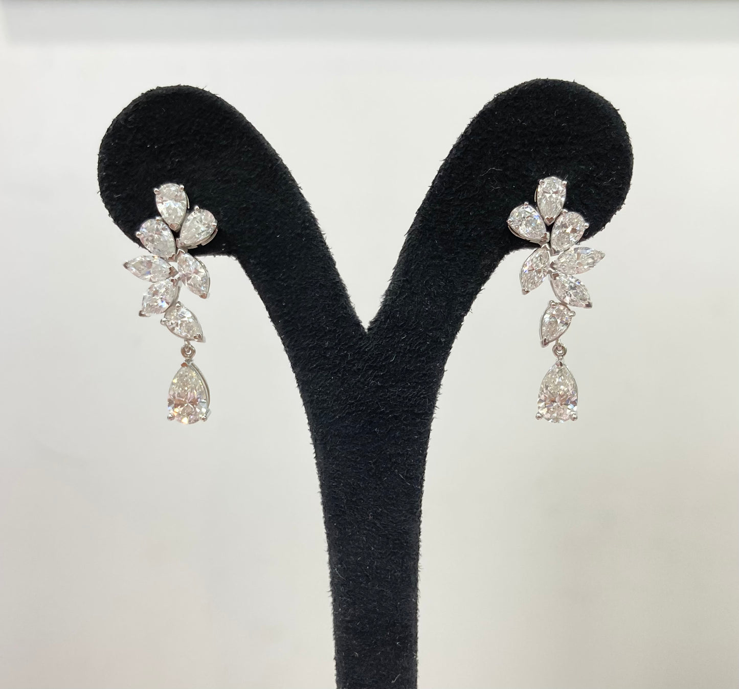 1CT PEAR & MQ EARRING (CTA1282)