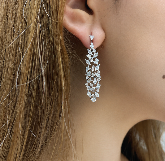 Starlight Diamond Statement Earring (ARJS4163)