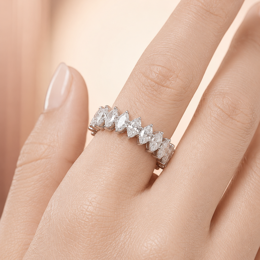 30 Pointer Marquise Full Eternity Ring (ARJS3961)