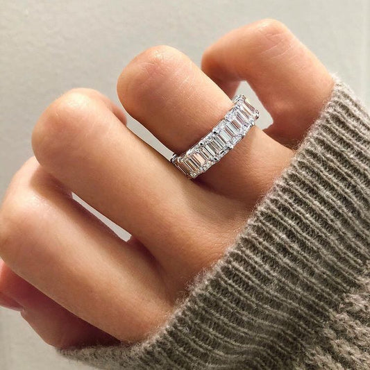 90PT EMERALD FULL ETERNITY DIAMOND BAND (ARJS355