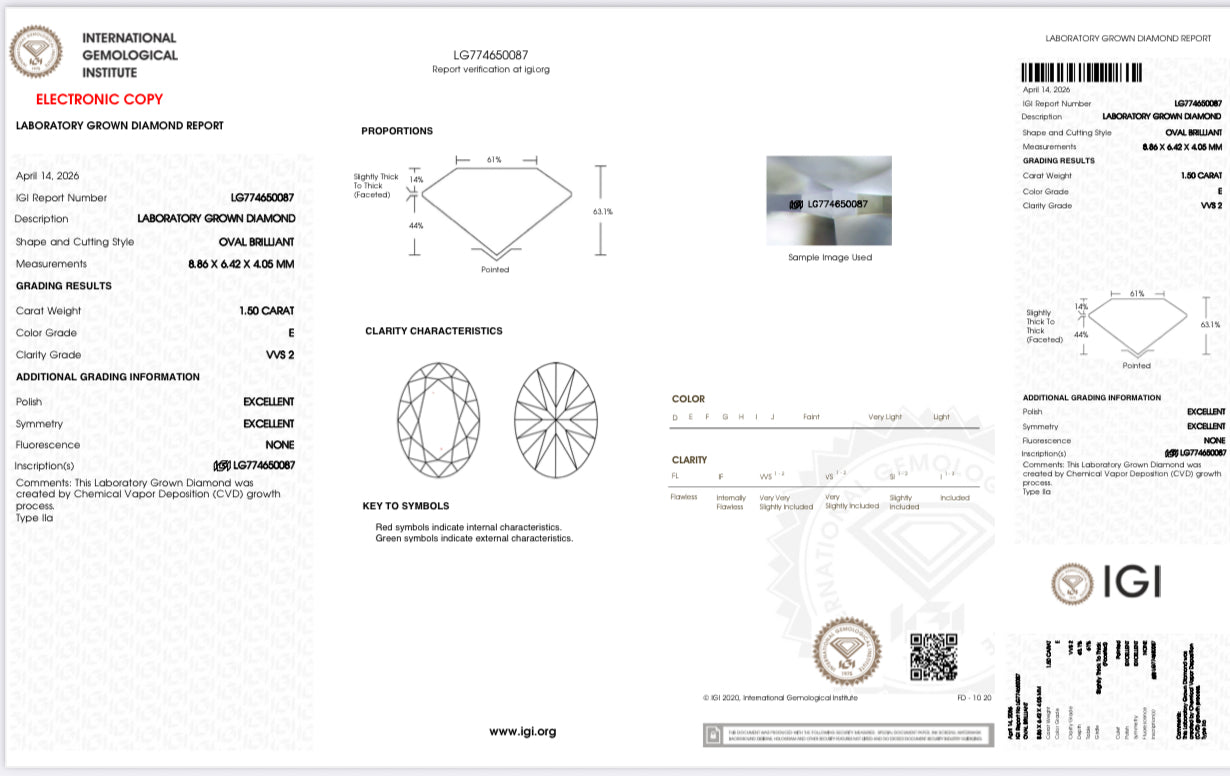 1.5 Carat Oval Graduation Choker (ARJS4103)