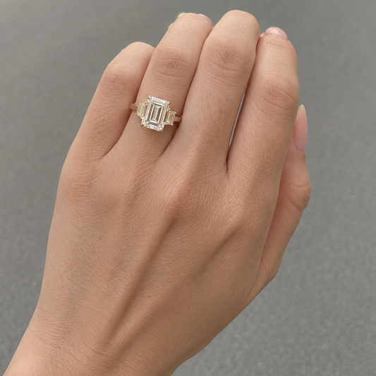 3 Carat Luminous Emerald Ring (ARJS3159)