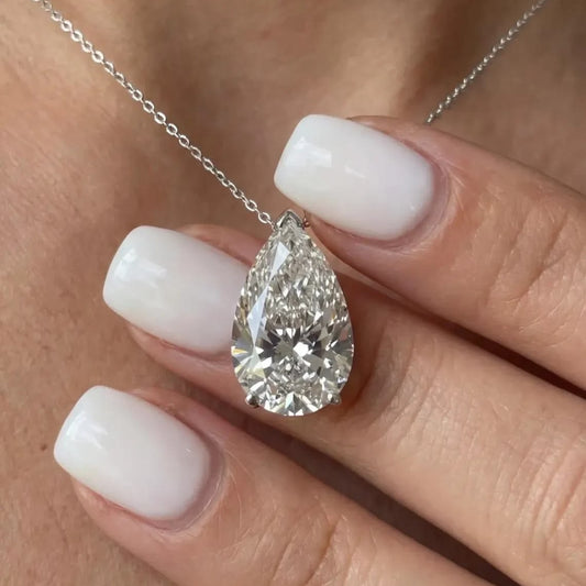 8 Carat Luminous Pear Pendant (ARJS3984)