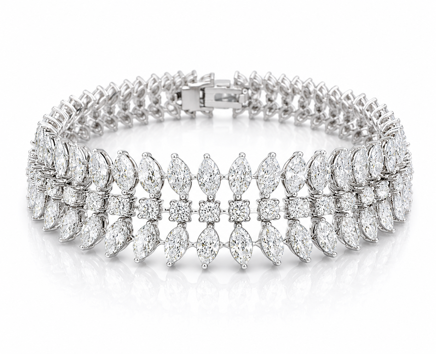 15/20 POINTER MARQUISE & ROUND BRACELET ( ARJS3976)