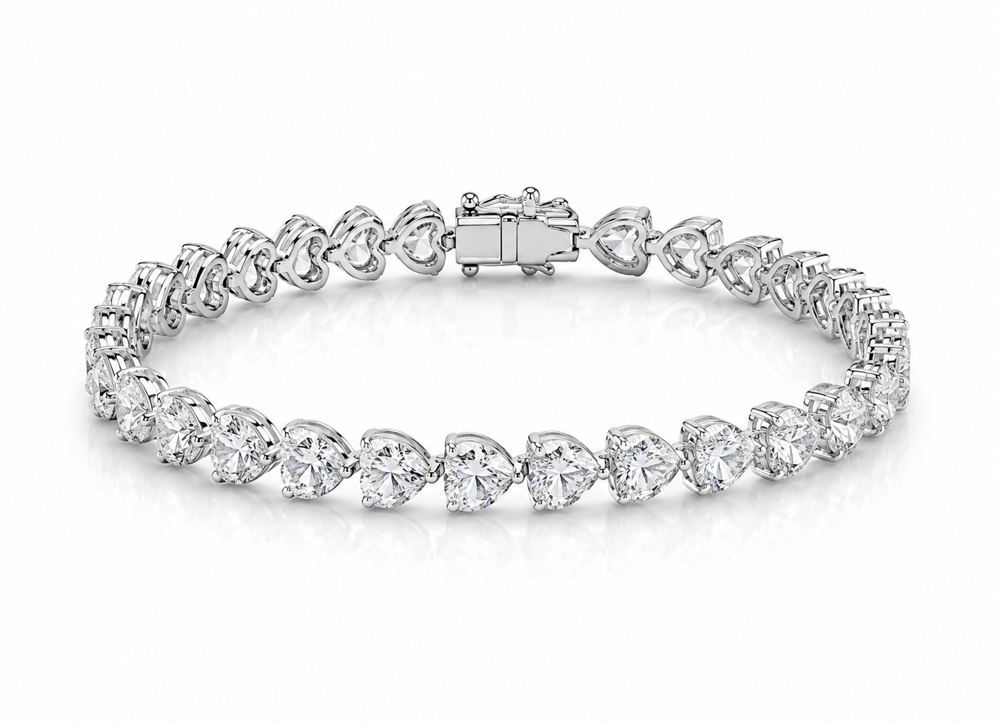 50PT EACH HEART DIAMOND BRACELET (LARJS3565)