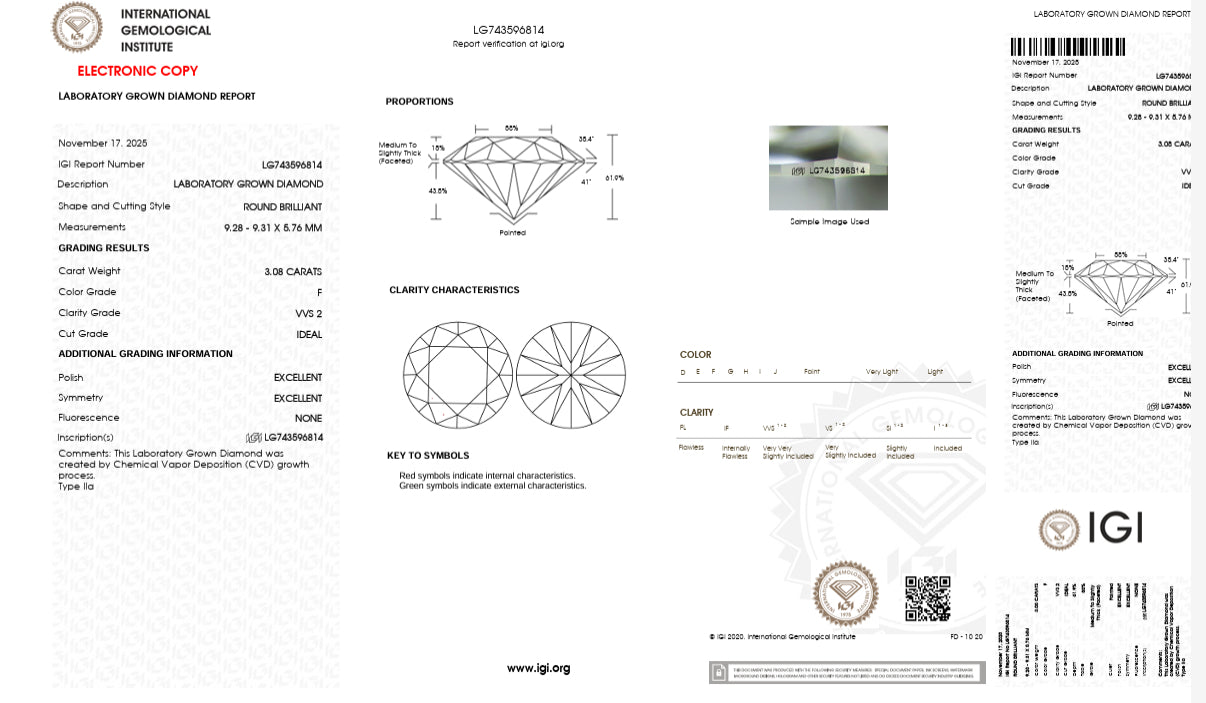 5 CARAT ROUND IN GRADUTED NECKLACE ARJS4004