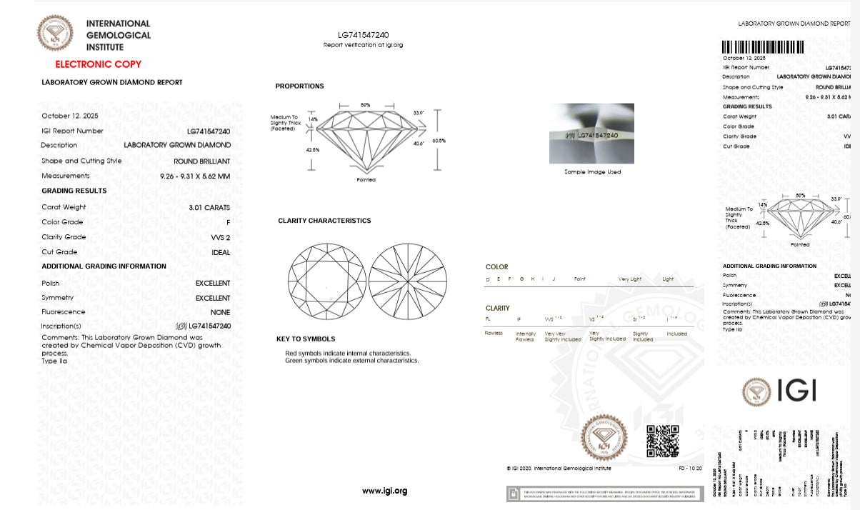 5 CARAT ROUND IN GRADUTED NECKLACE ARJS4004