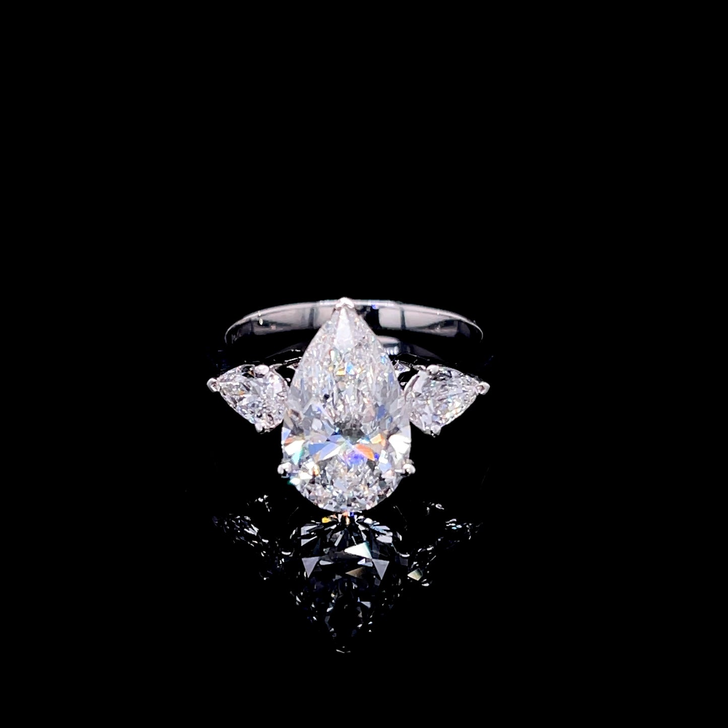 3 Carat Pear Triology Ring (ARJS3943)
