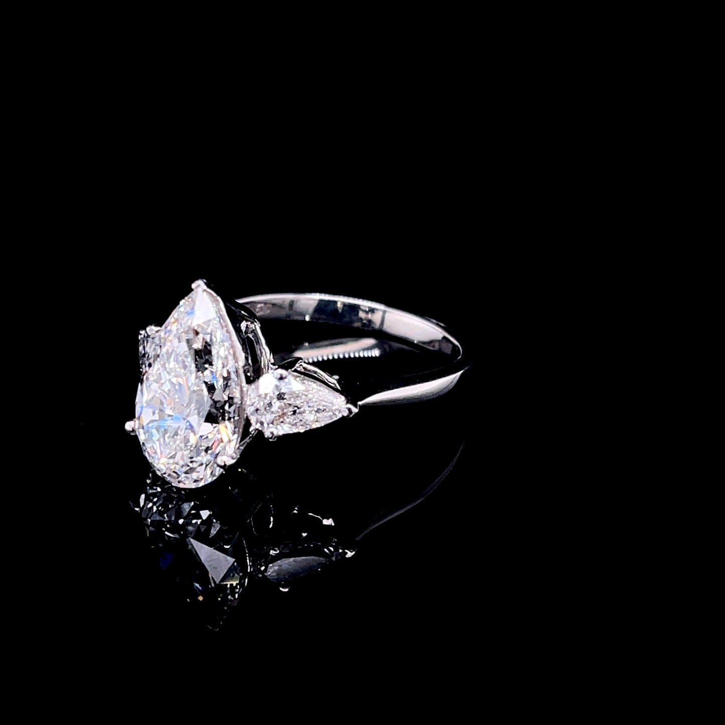 3 Carat Pear Triology Ring (ARJS3943)