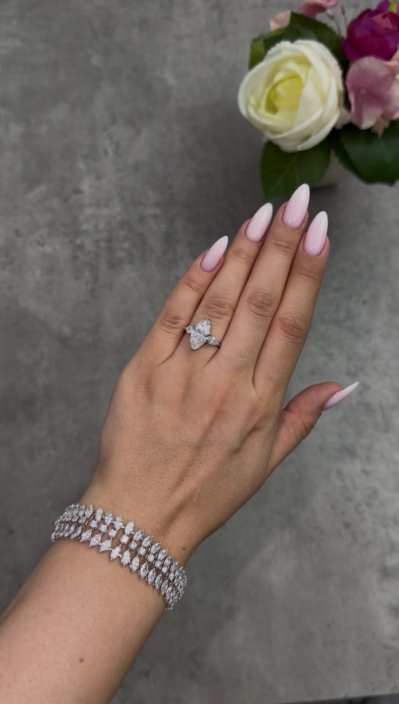 4CT Marquise Trilogy Ring (LARJS3625)