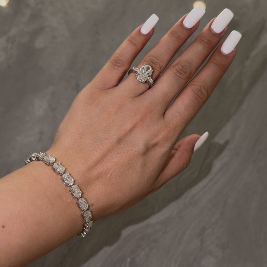1 Carat Each Oval Bracelet ARJS3963