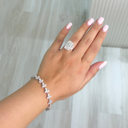 9.5 Carat Radiant  Trilogy Ring (ARJS3853)