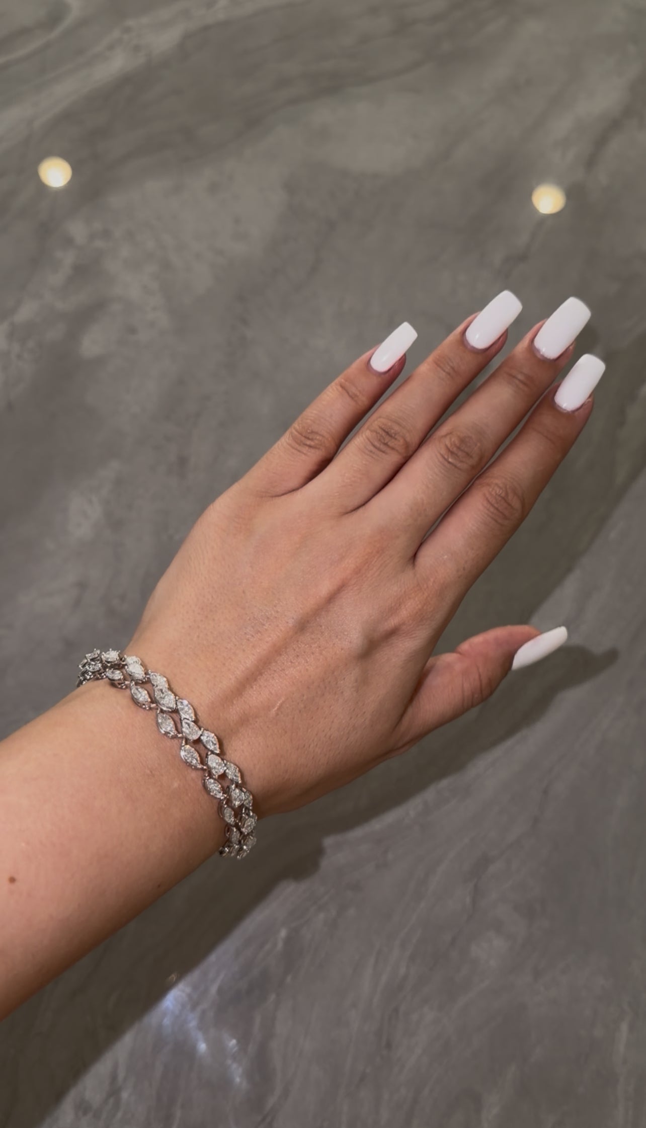 Pear & Marquise Diamond Bracelet (LARJS3671)