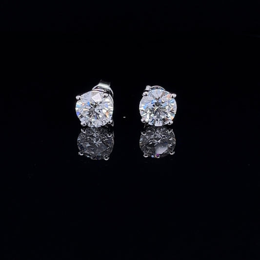 2 CARAT ROUND SHAPE STUDS (KJE4444-8)