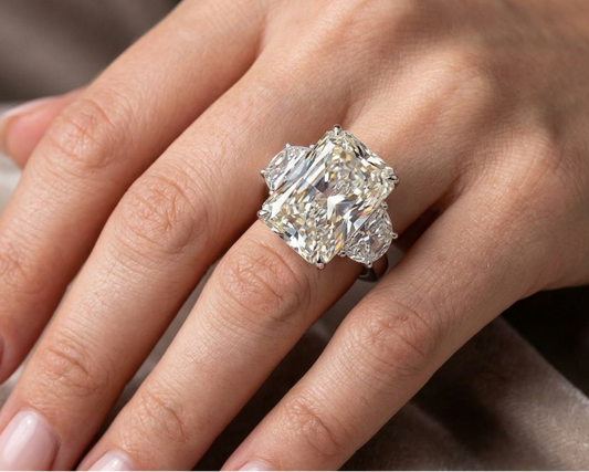9.5 Carat Radiant  Trilogy Ring (ARJS3853)