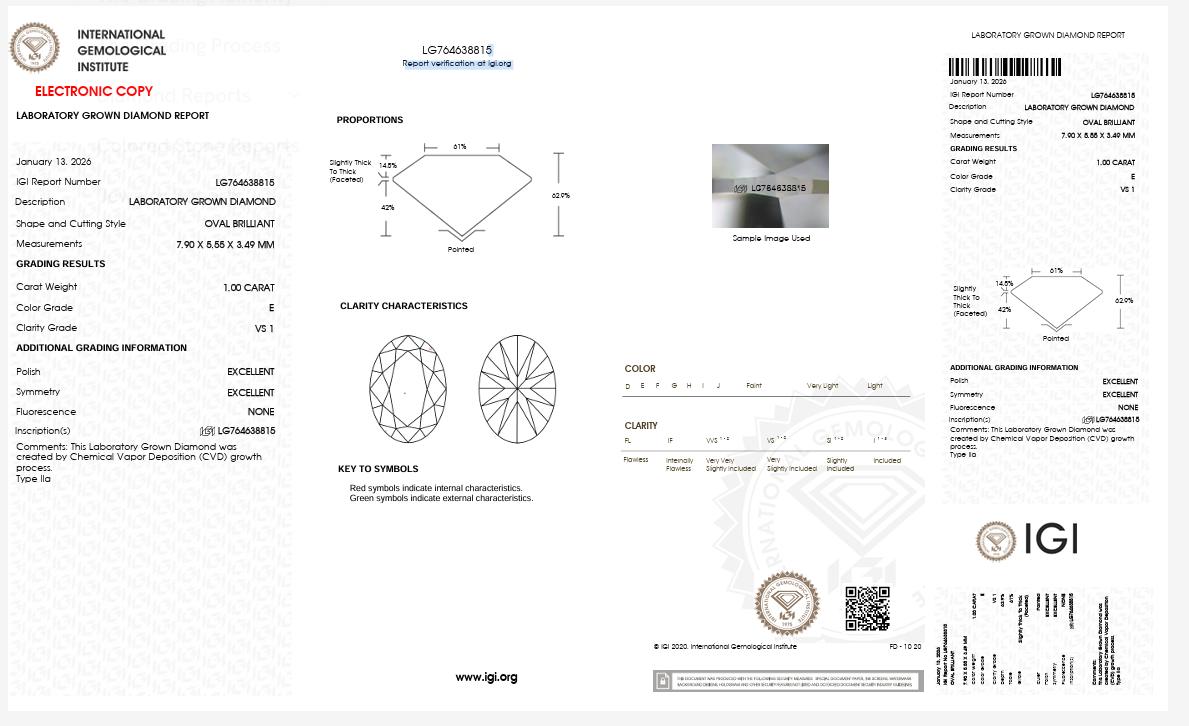 1 CT OVAL STUDS (ARJS3964)