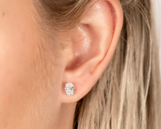 1 CT OVAL STUDS (ARJS3964)