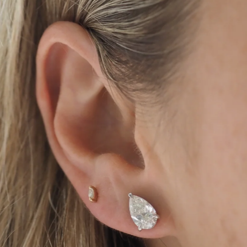 3CT Each Pear Diamond Earring (ARJS3953)