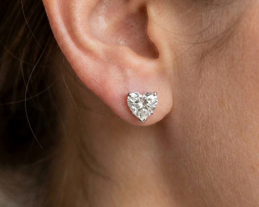 2CT Each Heart Shape Earring (LARJS3772)