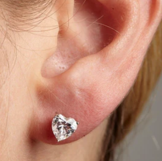 3CT Each Heart Shape Earring (LARJS3773)