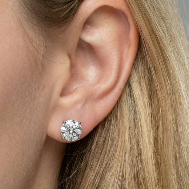 3CT Each Round Diamond Earring (LARJS3776)