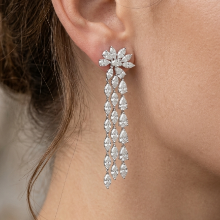 Pear & Marquise Dangling Earring (LARJS3711)