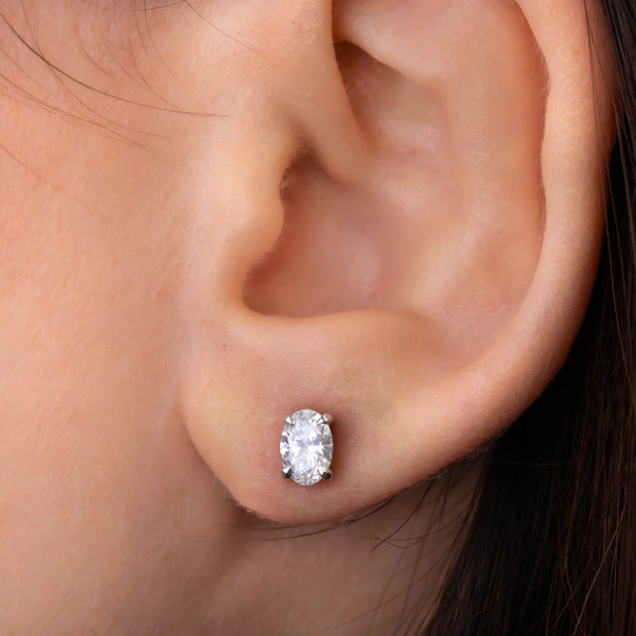 2CT EACH OVAL DIAMOND EARRING (LARJS3538)