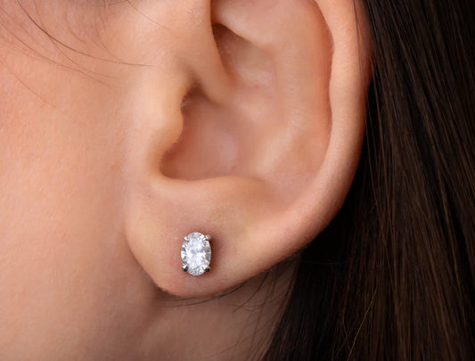 2CT EACH OVAL DIAMOND EARRING (LARJS3538)