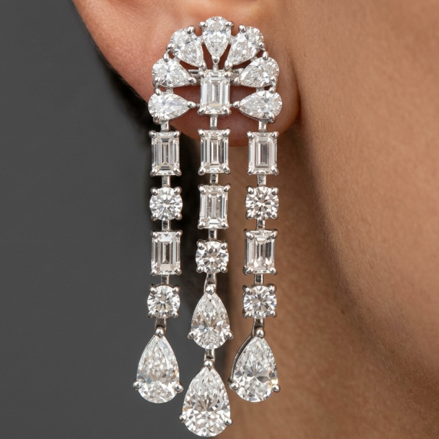 3LINE DANGLING EARRING