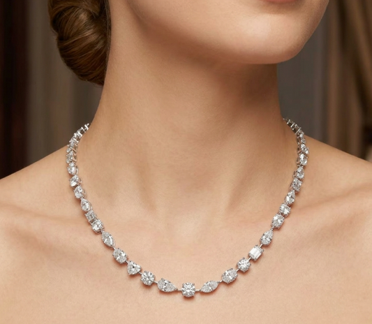 50PT MIX SHAPE DIAMOND NECKLACE